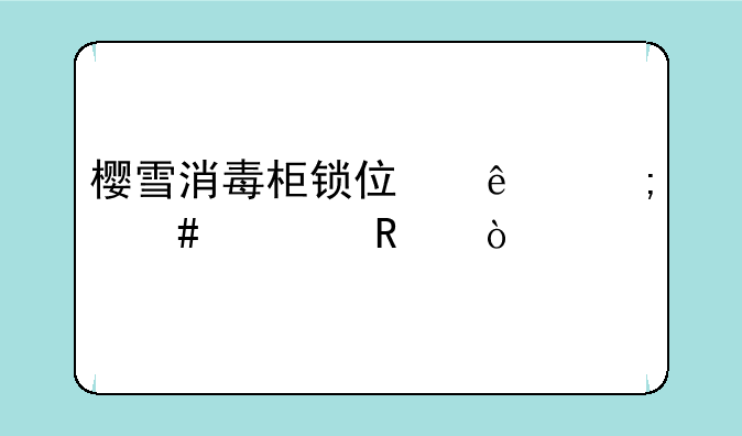 樱雪消毒柜锁住了怎么解锁？