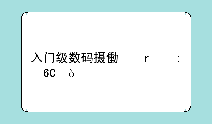 入门级数码摄像机推荐？