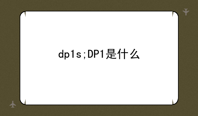 dp1s;DP1是什么
