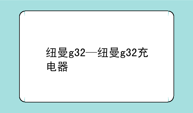纽曼g32—纽曼g32充电器