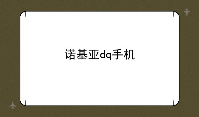 诺基亚dq手机