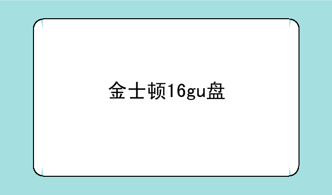 金士顿16gu盘